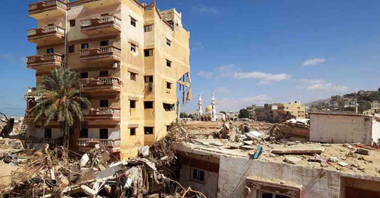 The United Nations is providing aid to areas in eastern Libya after extreme rainfall caused devastating floods. Photo: AFP